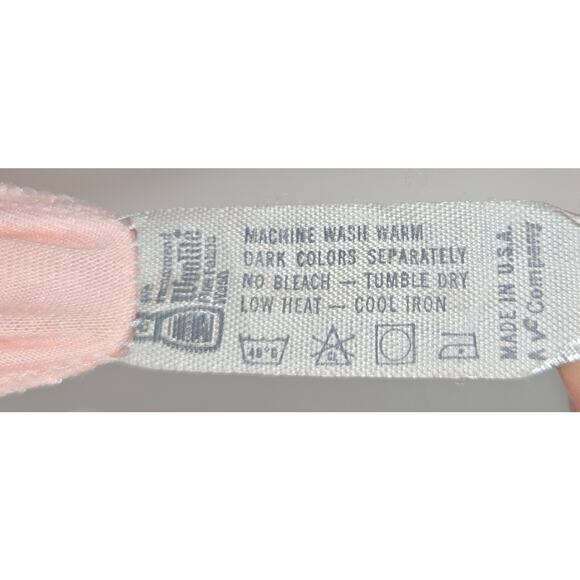 Vintage Vassarette Lacy Light Pink Nightgown Size Medium V Neck 35" L x 24" Wide - Picture 5 of 12